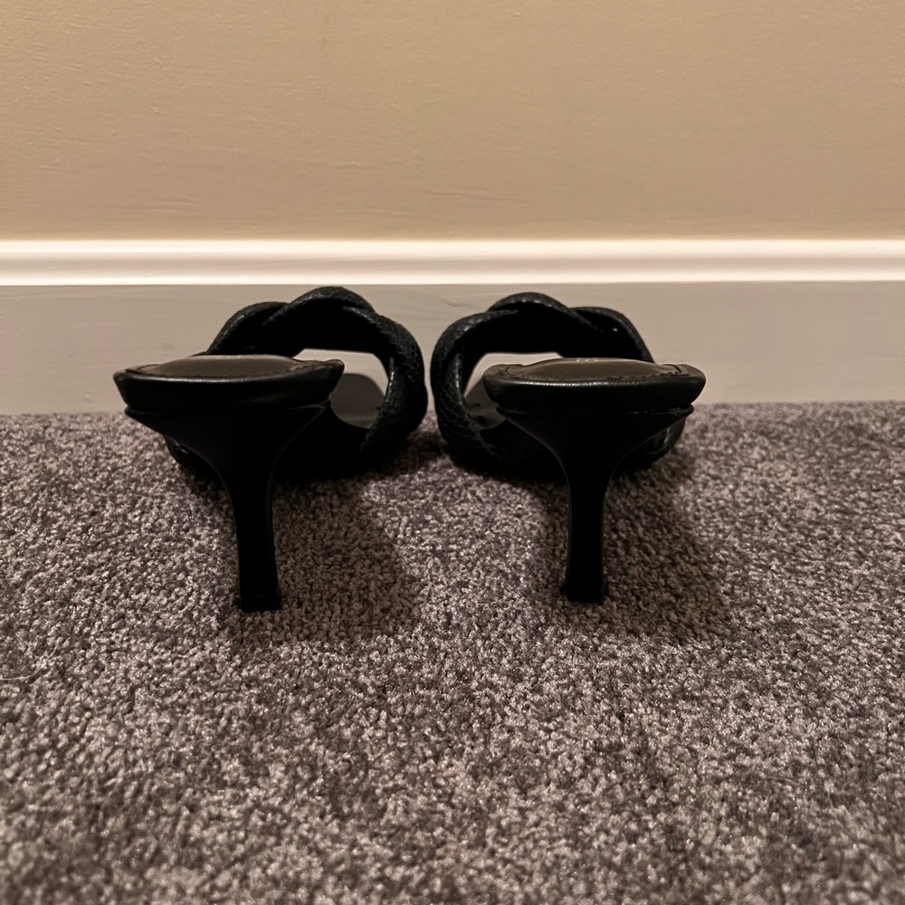 Black Bcbgeneration Thick Braided Heels - image 3